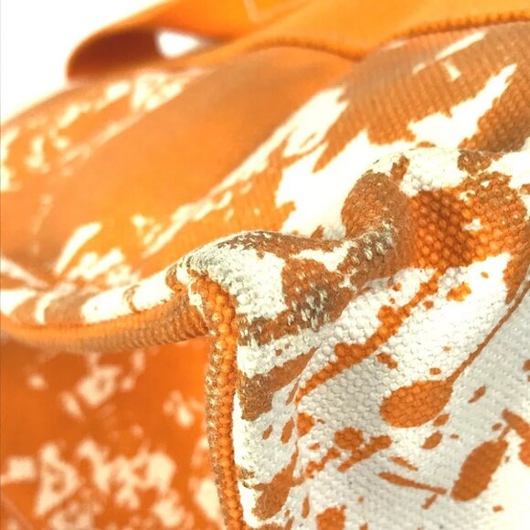 HERMES Hand Bag Bora Bora PM Cheval Spries bag with pouch Tote Bag Canvas Orange - Picture 8 of 16